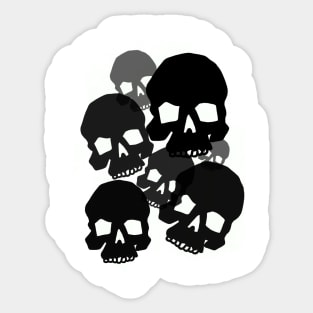 Mono skulls Sticker